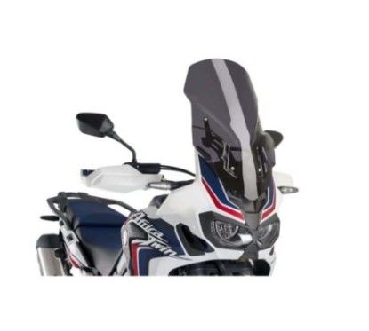 Puig verstellbare Touren-Windschutzscheibe fur Honda Africa Twin 16 19 dunkel getont