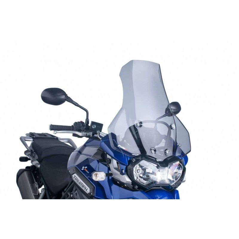 Pare-brise Puig Touring pour Triumph Tiger 1200 Explorer XC 12/15 fume clair