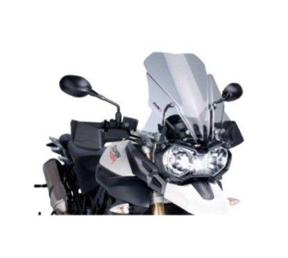 puig cupolino touring per triumph tiger 800 xc 11 14 fume chiaro