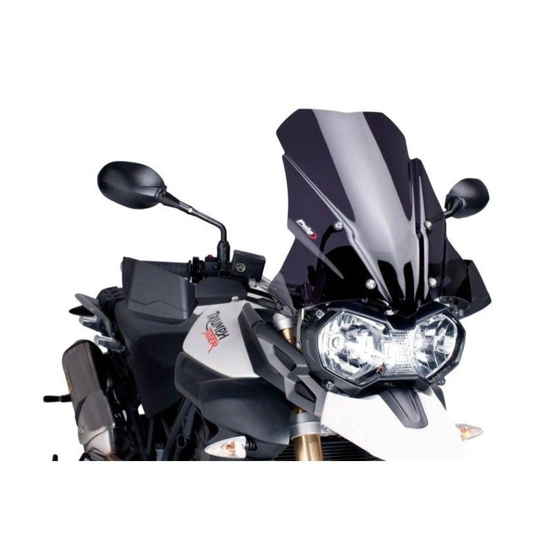 puig cupolino touring per triumph tiger 800 xc 11 14 fume scuro