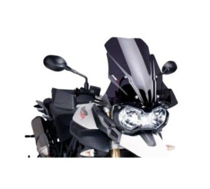 puig cupolino touring per triumph tiger 800 xc 11 14 fume scuro