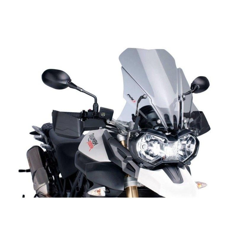 puig cupolino touring per triumph tiger xrt xcx 15 17 fume chiaro