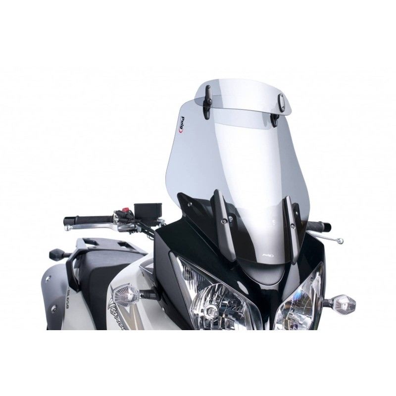 Visiere de pare-brise Puig Touring pour Suzuki DL650 V-Strom 04-11, fume clair