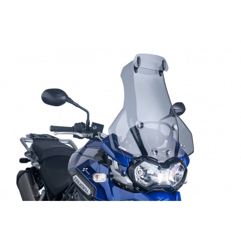 puig windshield touring visor for triumph tiger 1200 explorer xc 12 15 light smoke