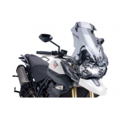 puig windshield touring visor for triumph tiger 800 xc 11 14 light smoke