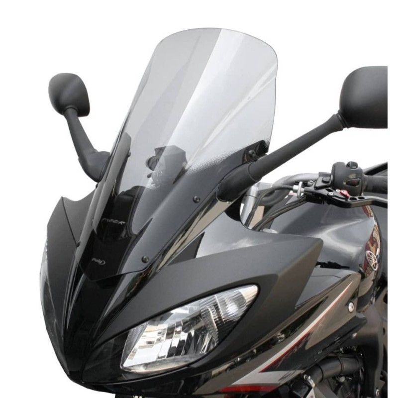 puig touring windshield for yamaha fz6 fazer s2 07 10 light smoke