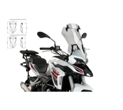 CUBIERTA-VISERA PUIG TOURING BENELLI TRK 251 21-24 HUMO CLARO