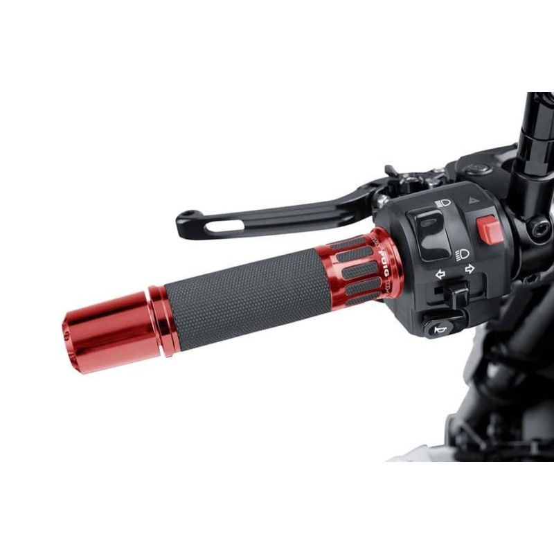 puig manopole modello hi tech racing colore rosso lunghezza 119 mm