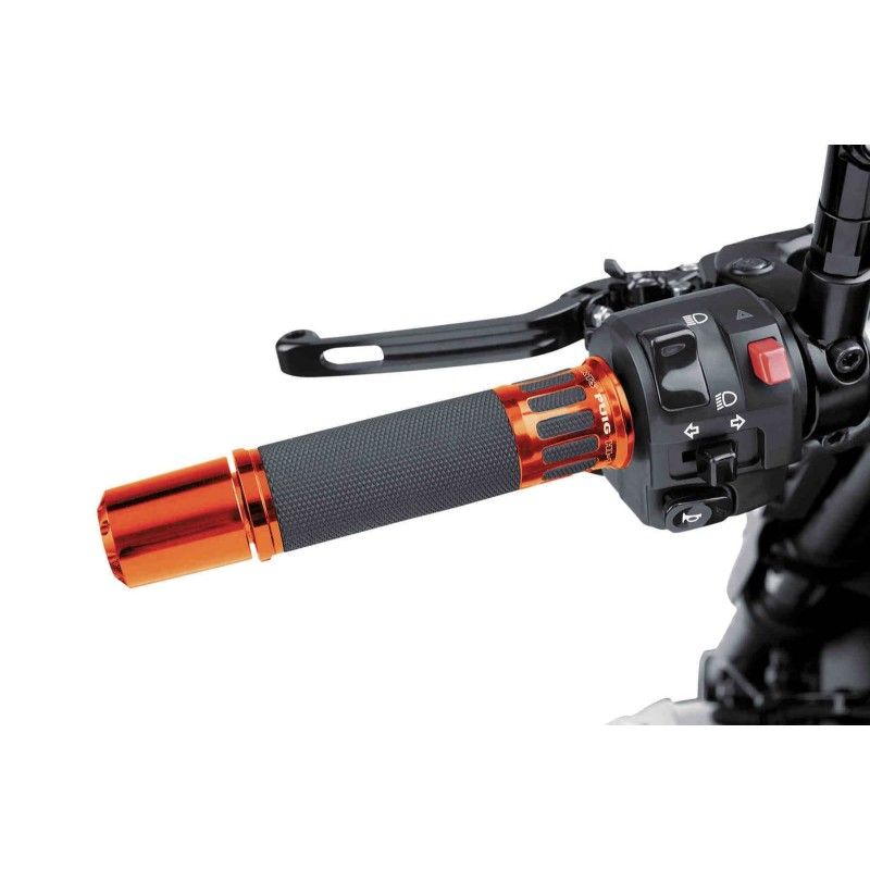 puig manopole modello hi tech racing colore arancione lunghezza 119 mm