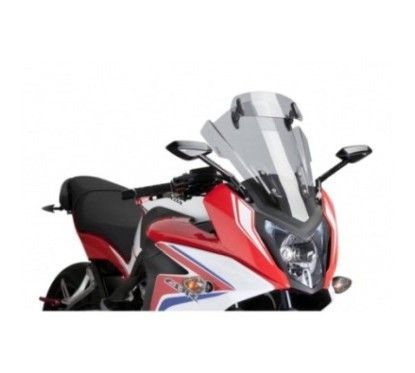 Visiere de pare-brise Puig Touring pour Honda CBR650F 14-18, fumee claire