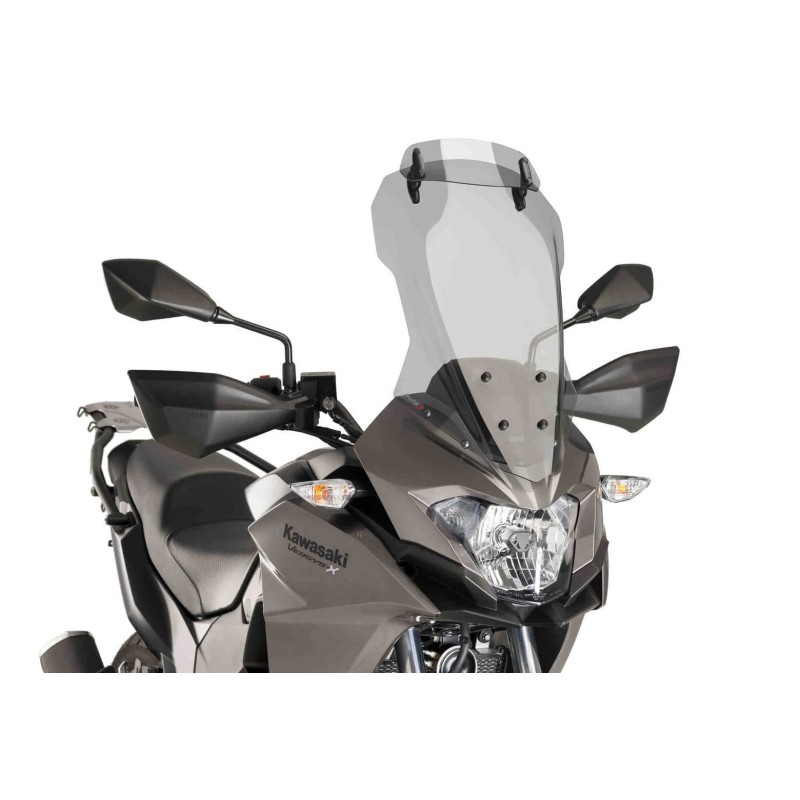 PUIG PARE - BRISE TOURING-VISIERES KAWASAKI VERSYS-X 300 17-20 FUME CLAIR