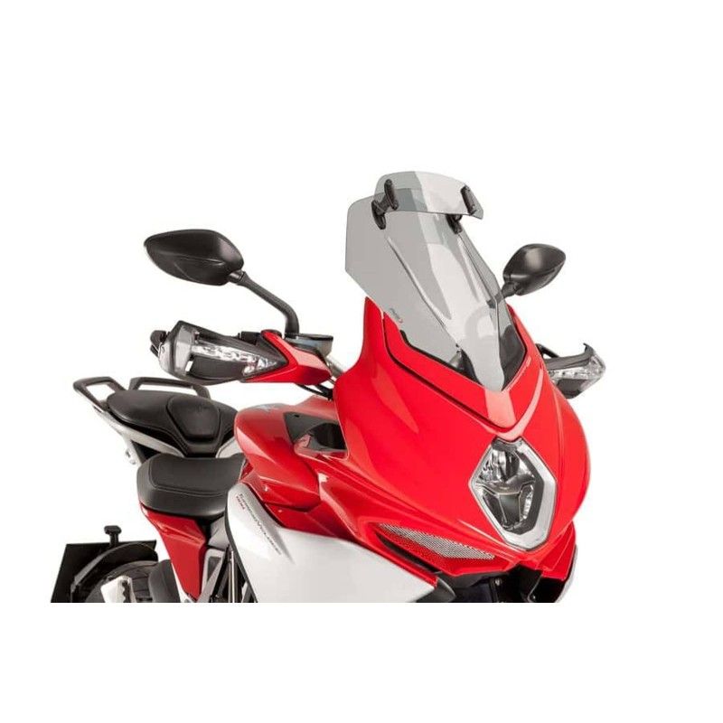 puig windshield touring visor for mv agusta turismo veloce 800 lusso 14 23 light smoke
