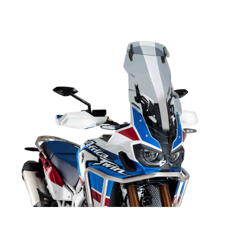 PUIG TOURING SCREEN-VISOR- SUPPORT HONDA AFRICA TWIN 16-19 LIGHT SMOKE