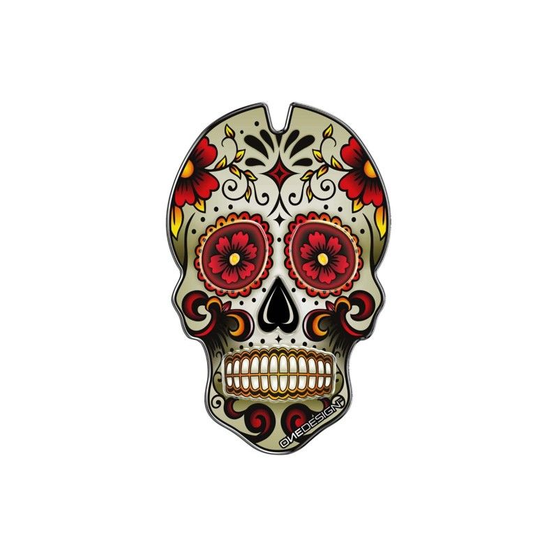 puig tank protector stickers skull model red