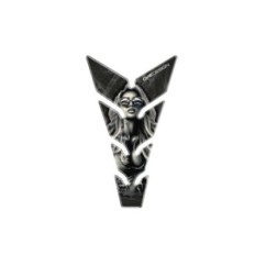 Autocollants de protection de reservoir Puig modele fille noir