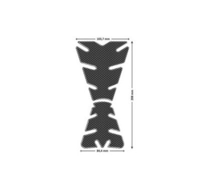 puig tank protection stickers model performance 2 carbon look