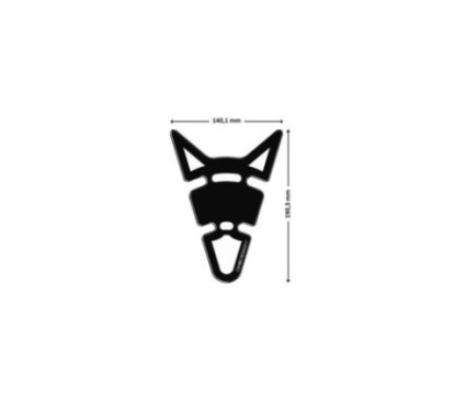 puig tank protection stickers model way black