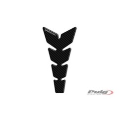 Autocollants de protection de reservoir Puig modele cuir aspect carbone