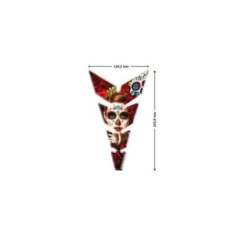 Autocollants de protection de reservoir Puig modele Moon Orange