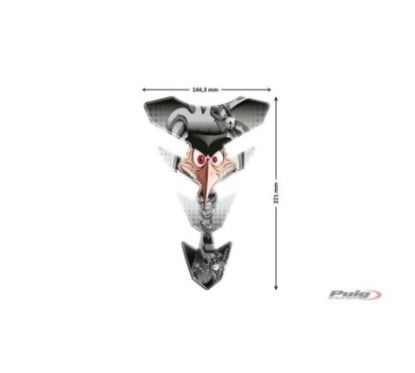 puig tank protection stickers joker model grey