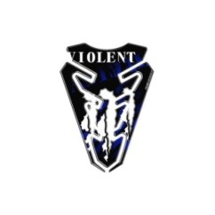 Autocollants de protection de reservoir Puig modele bleu violent