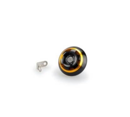 PUIG ENGINE OIL CAP TRACK FOR TRIUMPH GOLD COLOR - COD. 20338O - Material: black anodized aluminum with colored ring.