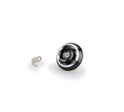 PUIG ENGINE OIL CAP TRACK FOR TRIUMPH COLOR SILVER - COD. 20338P - Material: black anodized aluminum with colored ring.
