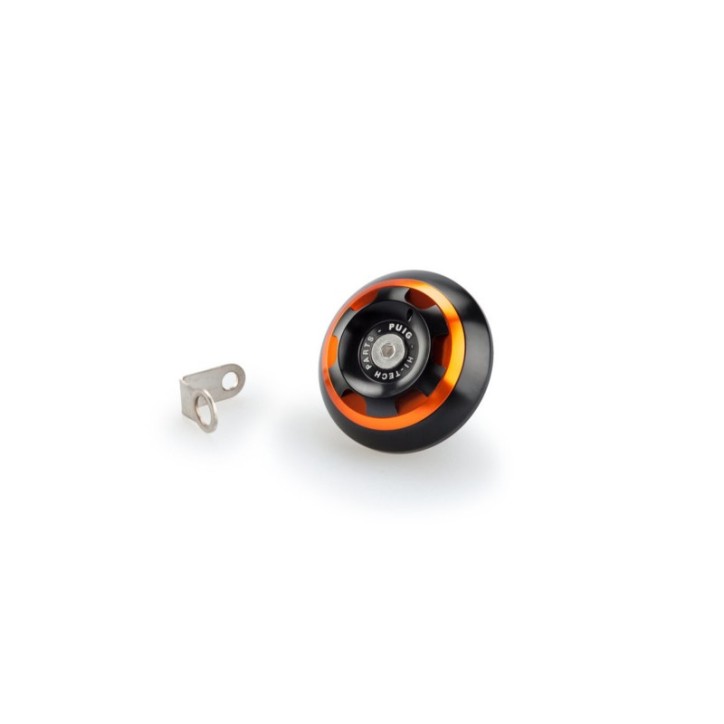 PUIG TAPPO OLIO MOTORE TRACK PER TRIUMPH COULEUR ORANGE - COD. 20338T - Materiel: aluminium anodise NOIR AVEC anello