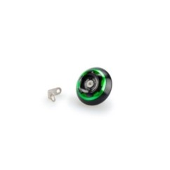 PUIG ENGINE OIL CAP TRACK FOR TRIUMPH COLOR GREEN - COD. 20338V - Material: black anodized aluminum with colored ring.