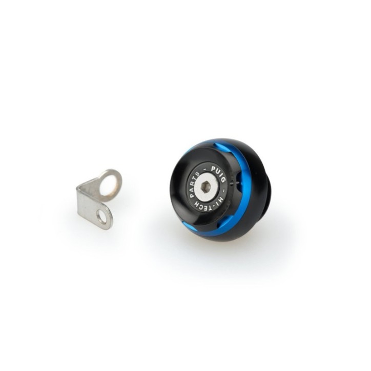 PUIG TAPON DE ACEITE TRACK DUCATI/HONDA/KAWASAKI/TRIUMPH COLOR AZUL - COD. 20340A - Ancho: 28 mm. Hilo: