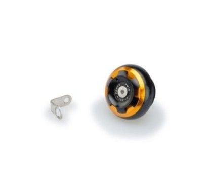 Bouchon d'huile moteur Puig Track pour Yamaha couleur or, code 20341O, filetage M27x3