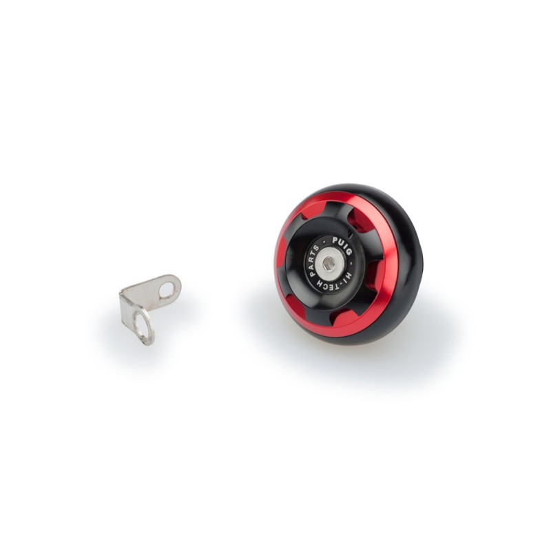 Bouchon d'huile moteur Puig Track pour Yamaha, couleur rouge, reference?: 20341R, filetage?: M27 x 3