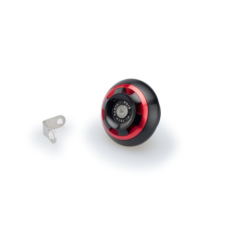 Bouchon d'huile moteur Puig Track pour Kawasaki, couleur rouge, reference?: 20342R, filetage?: M30 x 15