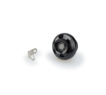 Bouchon d'huile moteur Puig Track pour Aprilia, couleur noire, reference 20343N, filetage M25 x 15