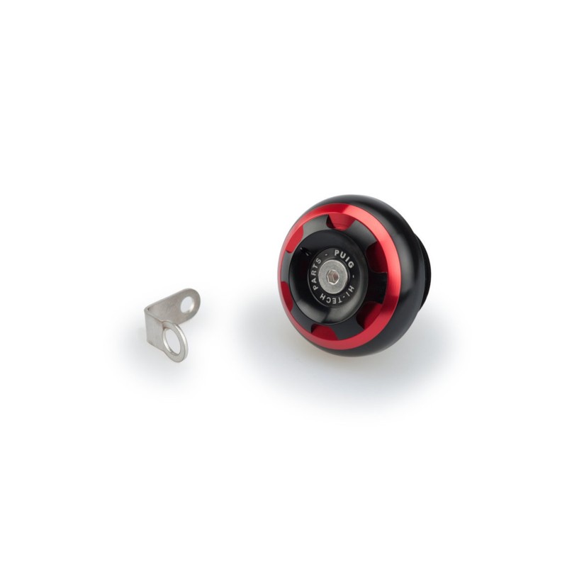 Bouchon d'huile moteur Puig Track pour Aprilia, couleur rouge, code 20343R, filetage M25x15