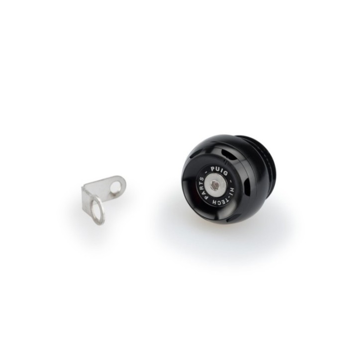 PUIG ENGINE OIL CAP TRACK FOR KTM COLOR BLACK - COD. 20346N - M24x3 thread.