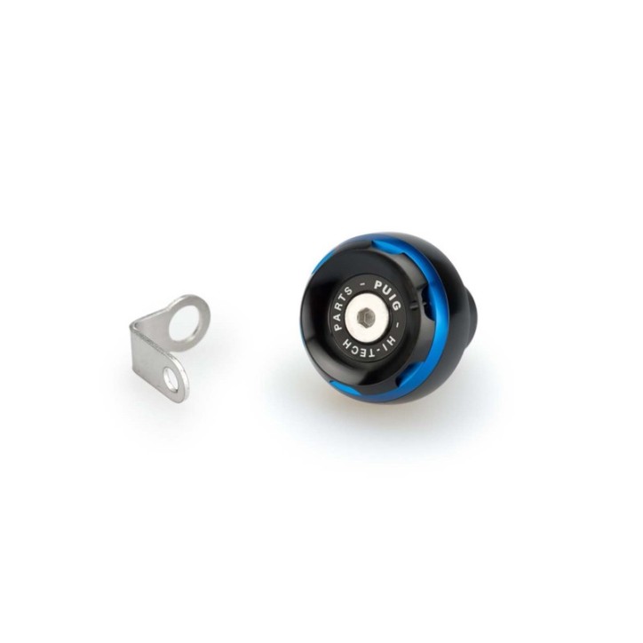 PUIG ENGINE OIL CAP TRACK FOR KTM COLOR BLUE - COD. 20348A - Material: black anodized aluminum with colored ring.