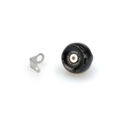 PUIG ENGINE OIL CAP TRACK FOR KTM COLOR BLACK - COD. 20348N - Material: black anodized aluminum with colored ring.