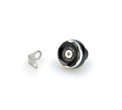 PUIG ENGINE OIL CAP TRACK FOR KTM COLOR SILVER - COD. 20348P - Material: black anodized aluminum with colored ring.
