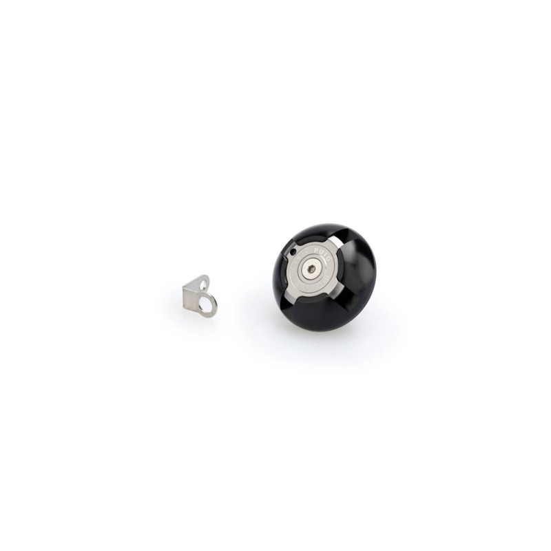 Bouchon d'huile moteur Puig pour Triumph couleur noire cod 3760n materiau aluminium anodise noir avec anneau colore
