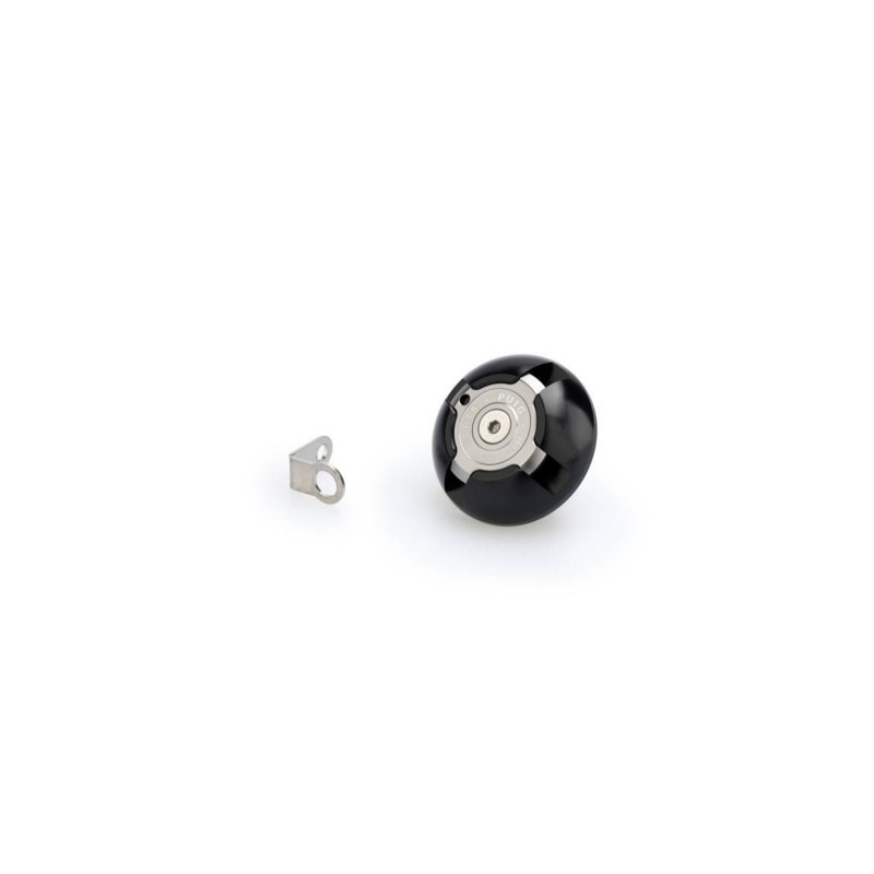 PUIG ENGINE OIL CAP FOR TRIUMPH COLOR BLACK - COD. 3760N - Material: black anodized aluminum with colored ring.