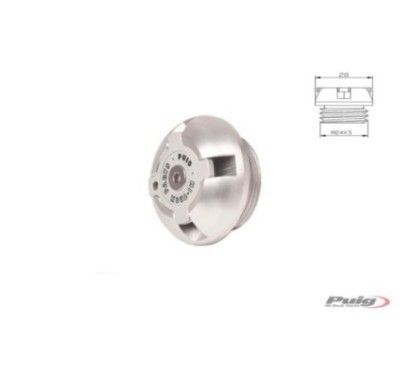 Bouchon d'huile moteur Puig pour KTM couleur argent cod 6780p filetage M24x3