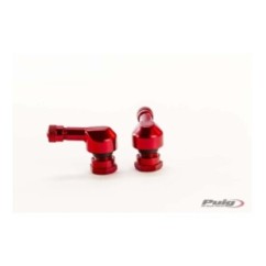 VALVES PUIG 90 degrEs POUR PNEUS TUBELESS COULEUR ROUGE - DiamEtre : 11,3 mm - COD. 5591R