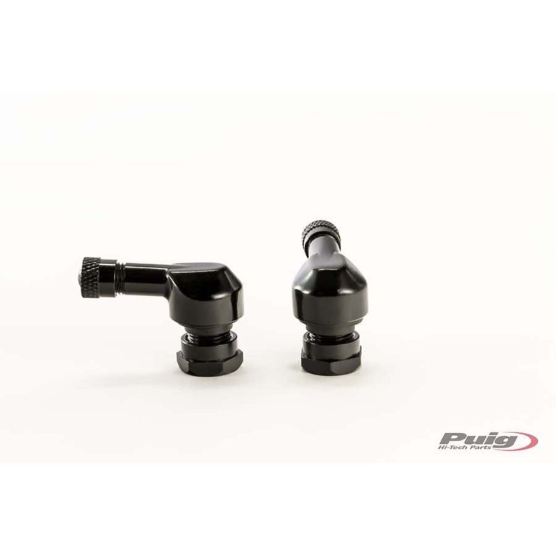 VALVES PUIG 90 degrEs POUR PNEUS TUBELESS COULEUR NOIR - DiamEtre : 11,3 mm - COD. 5591N