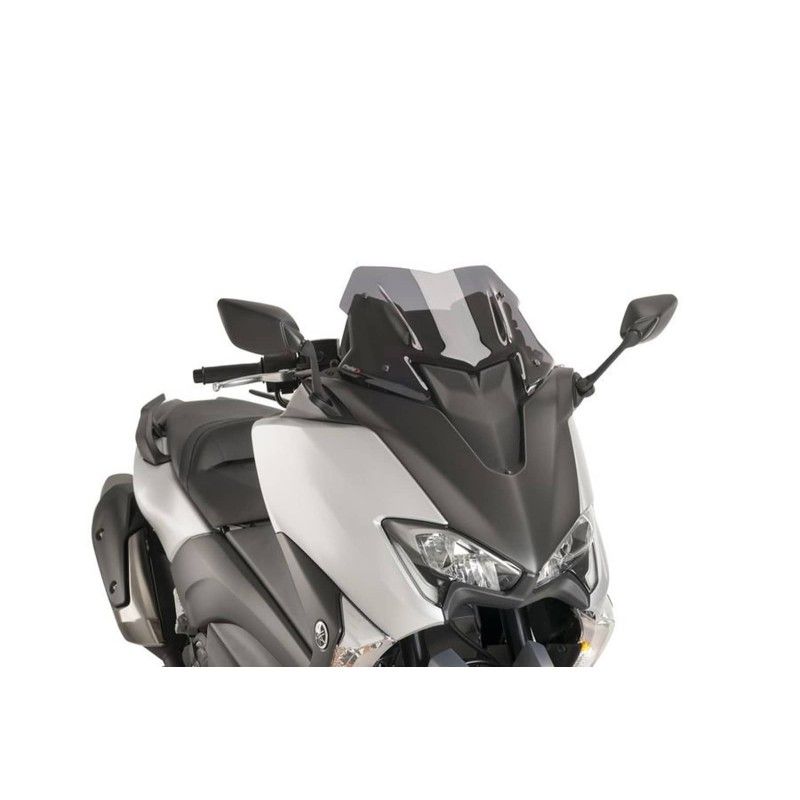 puig windshield v tech line sport for yamaha t max 530 dx sx 17 19 light smoke
