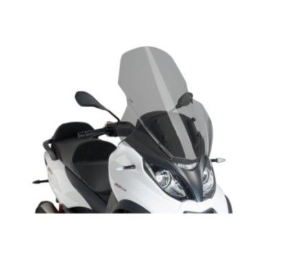 Puig Cupolino V Tech Line Touring pour Piaggio MP3 500 Business 18/20, fume clair