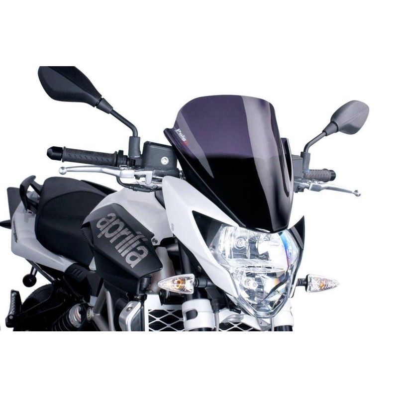 puig z racing windshield for aprilia shiver 750 10 16 dark smoke