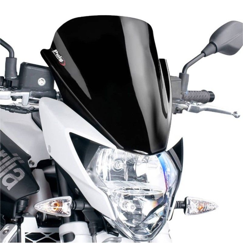 puig z racing windshield for aprilia shiver 750 10 16 black