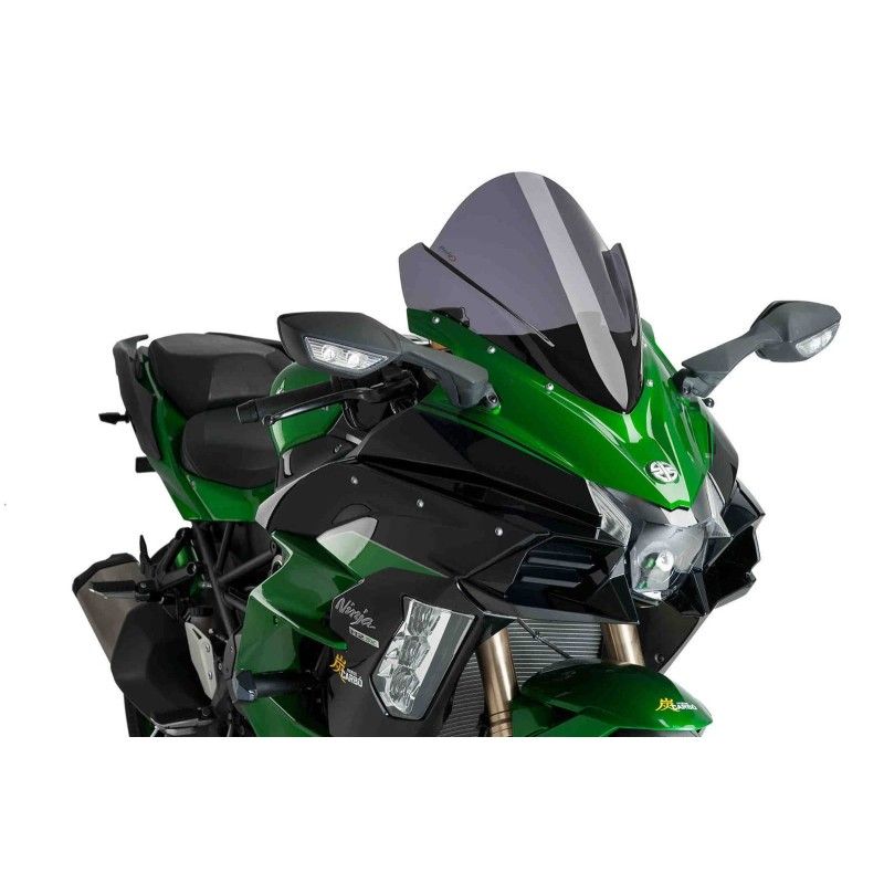 Puig Z Racing Windschutzscheibe fur Kawasaki Ninja H2 SX SE 22 23 dunkel getont 9704f