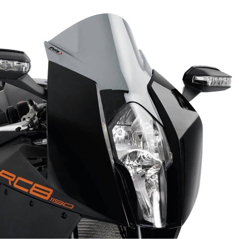 puig z racing windshield for ktm rc8 1190 r 08 15 light smoke